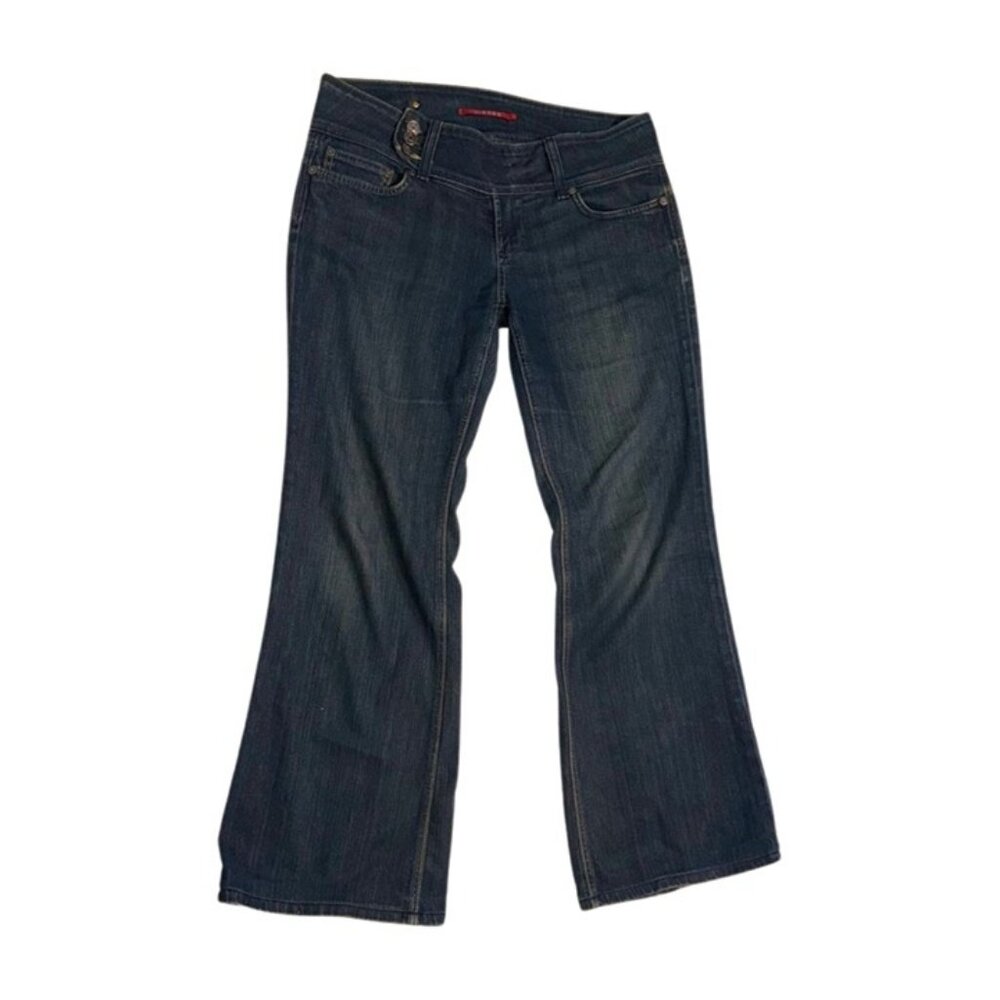 Vigoss 3-Button Wide Leg Jeans 👖 Dark Wash Denim Size 11 🌟 Trendy & Chic